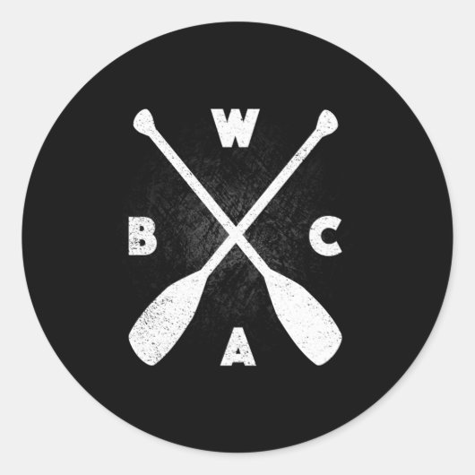 Kanaalgebied BWCA Boundary Waters Ronde Sticker (Voorkant)