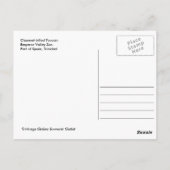 Kanaalgefactureerde toucan, Trinidad-Briefkaart Briefkaart (Achterkant)