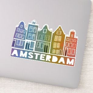 Kanaalhuis Amsterdam RegenboogHolland Nederlands R Sticker