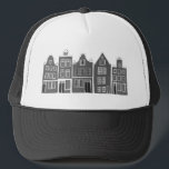 Kanaalhuis Black Amsterdam Holland Dutch Travel Trucker Pet<br><div class="desc">Show je liefde voor Holland met dit mooie,  griezelige Amsterdam,  dat patroonkunst t-shirt. Maakt een geweldig verjaardagsgeschenk! U kunt het aanpassen en de tekst toevoegen of ook veranderen. Bekijk mijn winkel voor veel meer kleuren en patronen! En meer overeenkomende objecten zoals tassen,  t - shirts,  stickers en mokken.</div>
