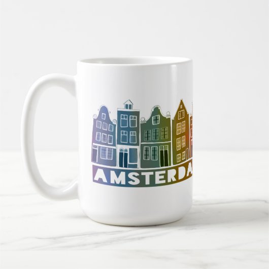 Kanaalhuis Regenboog Amsterdam Holland Nederlands  Koffiemok (Links)