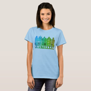 Kanaalhuis Row Amsterdam Holland Nederlands T-shirt