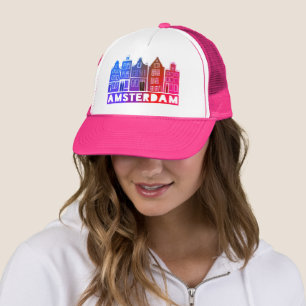 Kanaalhuis Roze Amsterdam Holland Nederlands reize Trucker Pet