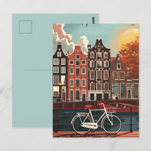 Kanaalhuizen Amsterdam Briefkaart
