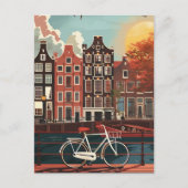 Kanaalhuizen Amsterdam Briefkaart (Voorkant)
