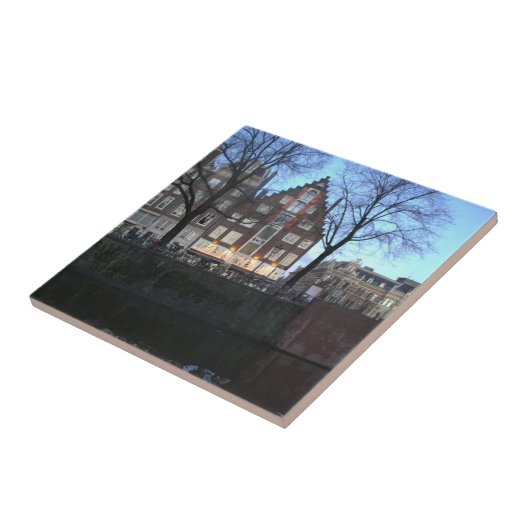 Kanaalhuizen Amsterdam Tegeltje (Zijkant)