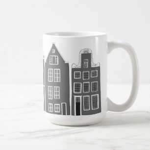 Kanaalhuizen Row Amsterdam Holland, Nederlandse gr Koffiemok