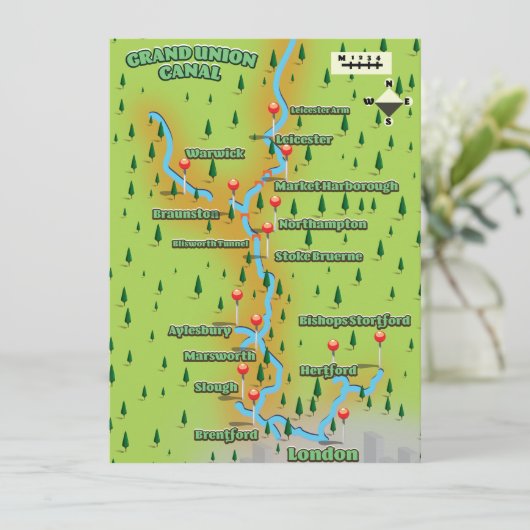 Kanaalkaart van de Grote Unie (Staand voorkant)