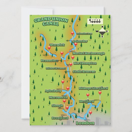 Kanaalkaart van de Grote Unie (Voorkant)