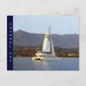 Kanaalkat op zonsondergang briefkaart (Voorkant)