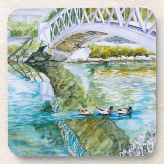 Kanaalkruising Drankjes Onderzetter (Voorkant)