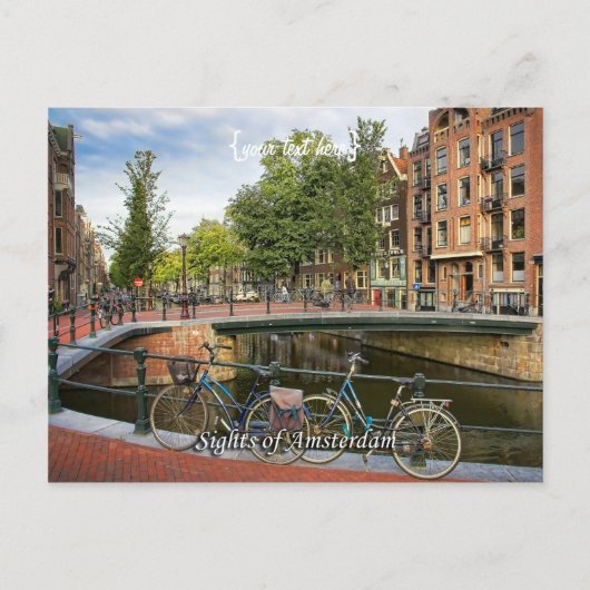 Kanaalkruising, Sights of Amsterdam Briefkaart (Voorkant)