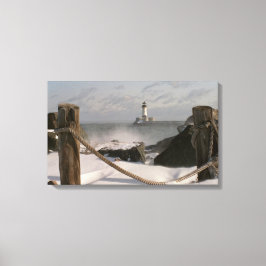 Kanaalpark vuurtoren canvas afdruk