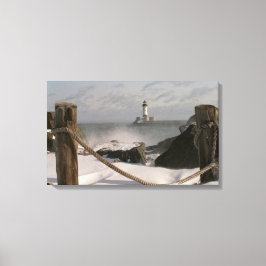 Kanaalpark vuurtoren canvas afdruk