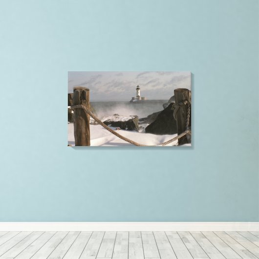 Kanaalpark vuurtoren canvas afdruk (Insitu (Houten vloer))