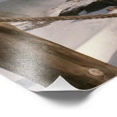 Kanaalpark vuurtoren in de winter foto afdruk (Hoek)