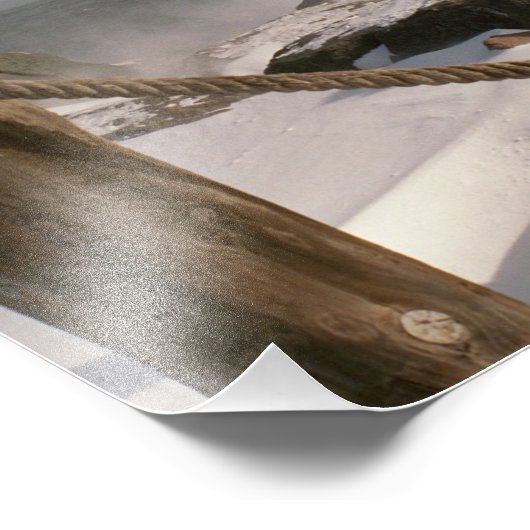 Kanaalpark vuurtoren in de winter foto afdruk (Hoek)