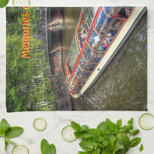 Kanaalscène Amsterdam, Tours of Amsterdam Theedoek (Gevouwen)