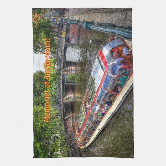 Kanaalscène Amsterdam, Tours of Amsterdam Theedoek (Verticaal)