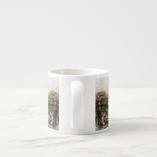 Kanaalscene van Venetië Espresso Kop (Achterkant)