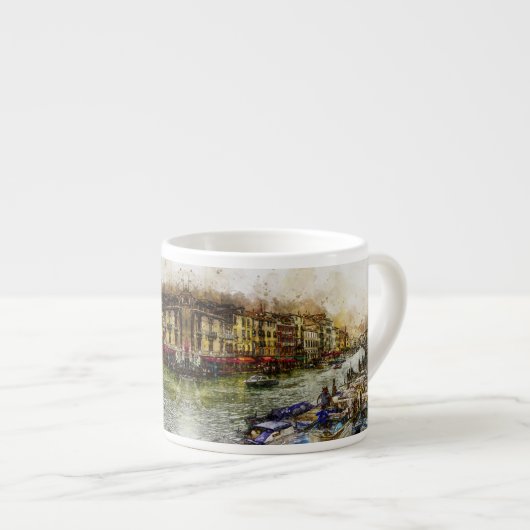 Kanaalscene van Venetië Espresso Kop (Voorkant rechts)