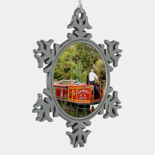 KANAALSMALboten Tin Sneeuwvlok Ornament (Links)