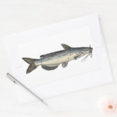 Kanaalvis (juveniel) rechthoekige sticker (Envelop)