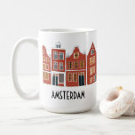 Kanaalwoningen Row Amsterdam Holland Nederlands Re Koffiemok<br><div class="desc">Decoreer je keuken met deze mooie Amsterdam-mok. U kunt het aanpassen en tekst ook toevoegen. Verander de woorden "Amsterdam" in een naam of een ander woord. Maakt een geweldig huishouden,  een verjaardag of een bruiloft cadeau! Bekijk mijn winkel voor veel meer kleuren en patronen!</div>