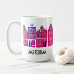 Kanaalwoningen Row Amsterdam Holland Nederlands Re Koffiemok<br><div class="desc">Decoreer je keuken met deze mooie Amsterdam-mok. U kunt het aanpassen en tekst ook toevoegen. Verander de woorden "Amsterdam" in een naam of een ander woord. Maakt een geweldig huishouden,  een verjaardag of een bruiloft cadeau! Bekijk mijn winkel voor veel meer kleuren en patronen!</div>