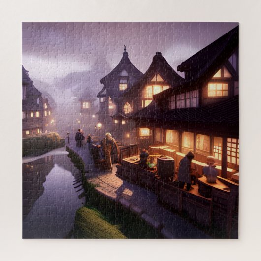 Kanaalzone Nighttime Legpuzzel (Verticaal)