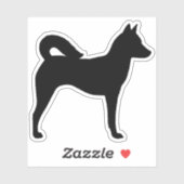 Kanaan Hond Silhouet Waterdichte Vinyl Decal Sticker (Vel)