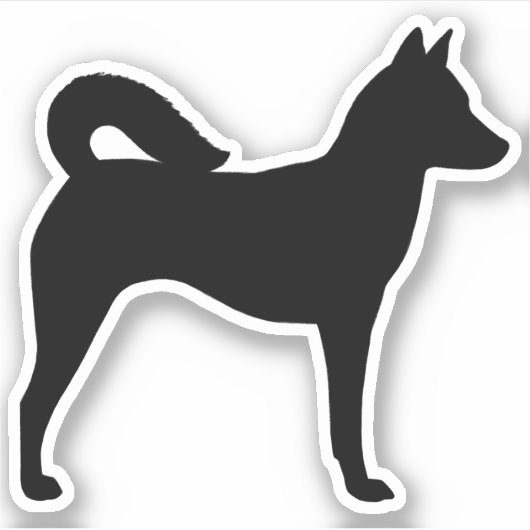 Kanaan Hond Silhouet Waterdichte Vinyl Decal Sticker (Voorkant)