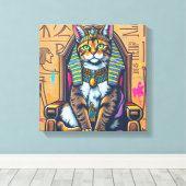 KANAANI KAT-FARAO 2 CANVAS AFDRUK (Insitu (Houten vloer))