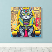 KANAANI KAT-FARAO 4 CANVAS AFDRUK (Insitu (Houten vloer))