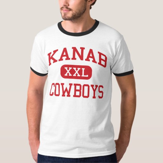Kanab - Cowboys - Kanab High School - Kanab Utah T-shirt (Voorkant)