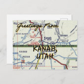 Kanab UT  kaart (Voorkant / Achterkant)