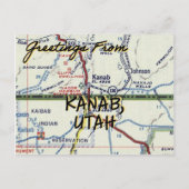 Kanab UT  kaart (Voorkant)