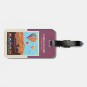 Kanab, Utah | Ballonnen en tunes Roundup Bagagelabel (Achterkant horizontaal)