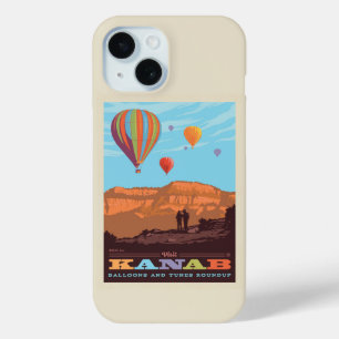 Kanab, Utah   Ballonnen en tunes Roundup iPhone 15 Case