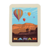 Kanab, Utah | Ballonnen en tunes Roundup Magneet (Verticaal)