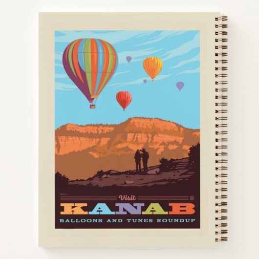 Kanab, Utah | Ballonnen en tunes Roundup Notitieboek (Achterkant)