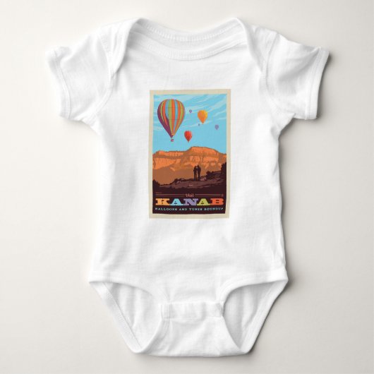 Kanab, Utah | Ballonnen en tunes Roundup Romper (Voorkant)