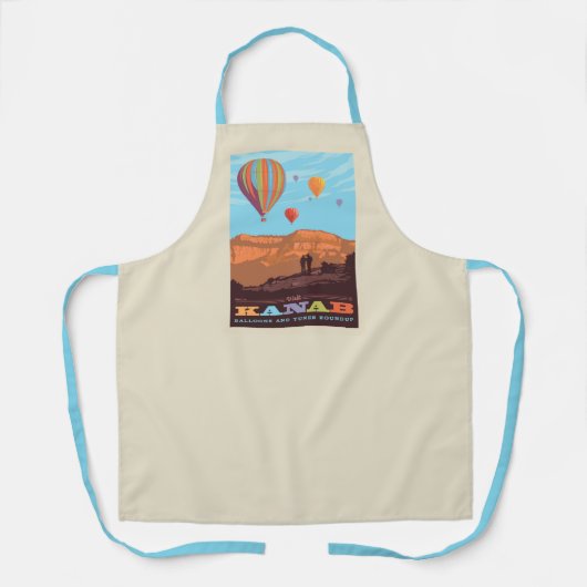 Kanab, Utah | Ballonnen en tunes Roundup Schort (Voorkant)