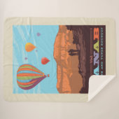 Kanab, Utah | Ballonnen en tunes Roundup Sherpa Deken (Voorkant (horizontaal))