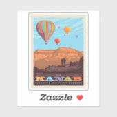 Kanab, Utah | Ballonnen en tunes Roundup Sticker (Vel)