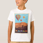Kanab, Utah | Ballonnen en tunes Roundup T-shirt (Voorkant)
