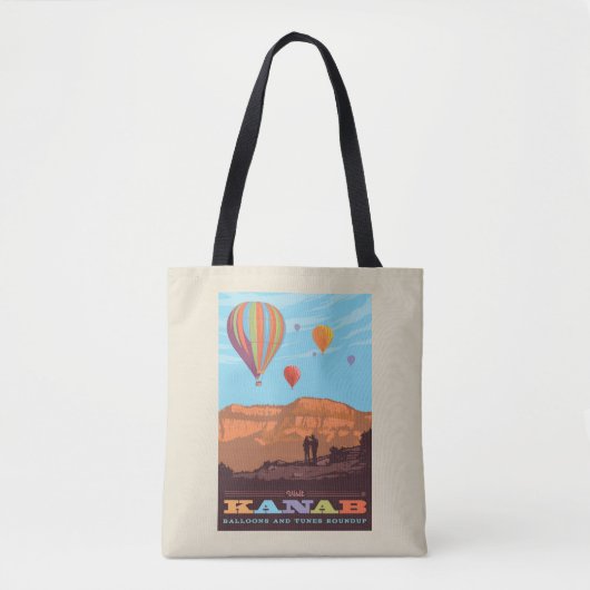 Kanab, Utah | Ballonnen en tunes Roundup Tote Bag (Voorkant)