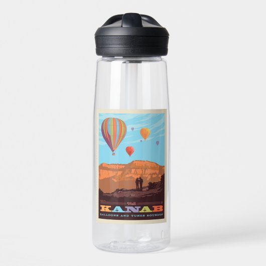 Kanab, Utah | Ballonnen en tunes Roundup Waterfles (Voorkant)
