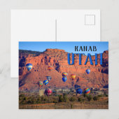 Kanab Utah Balonfestival Briefkaart (Voorkant / Achterkant)