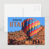Kanab Utah Hot Air ballon Briefkaart (Voorkant / Achterkant)